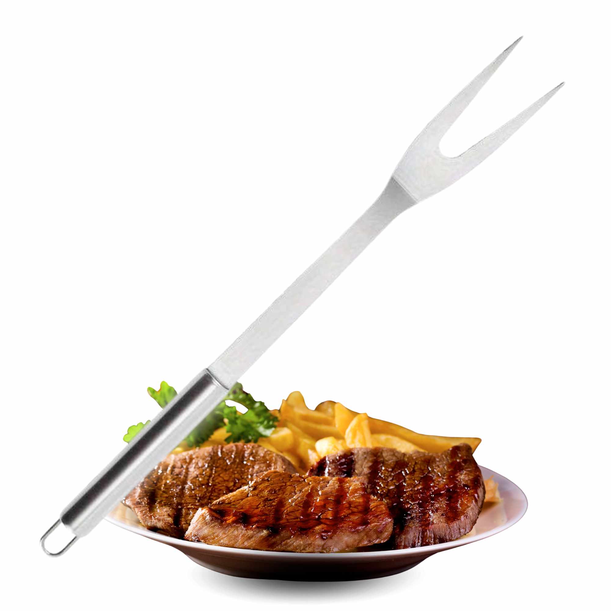 Tenedor para Trinchar Carne de Acero Inoxidable 33.5 cm